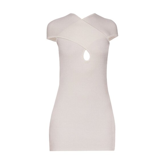 WYNN HAMLYN Dune Mini Dress - Ivory - Picture 1 of 4